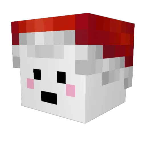 Mogechin Minecraft avatar head, 3D render
