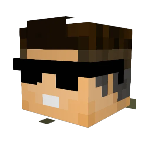 MogenPlayYT Minecraft avatar head, 3D render
