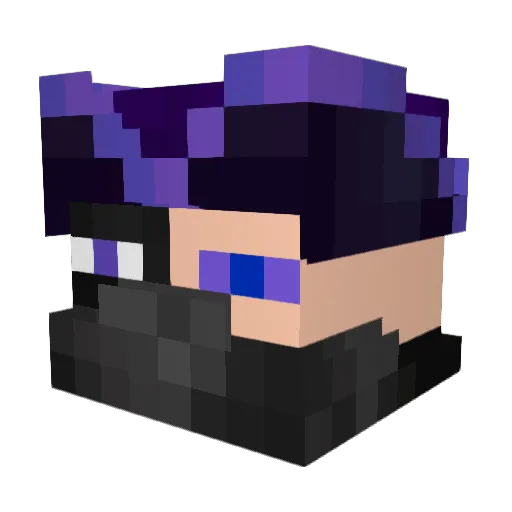 MogleTV Minecraft avatar head, 3D render