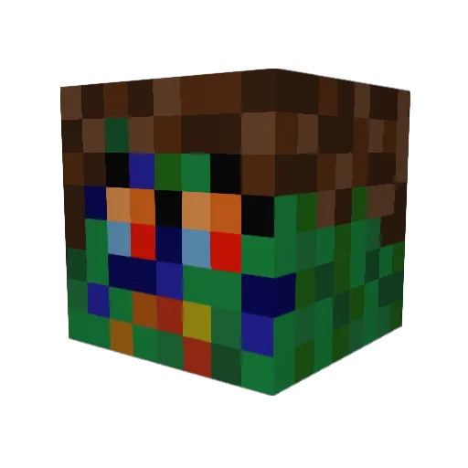 Mogood1 Minecraft avatar head, 3D render