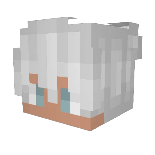 Mogory Minecraft avatar head, 3D render