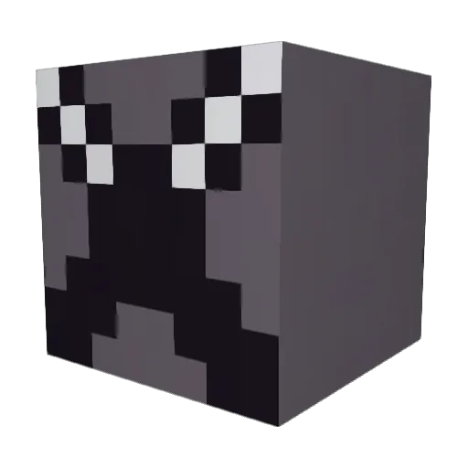 Moguelito Minecraft avatar head, 3D render