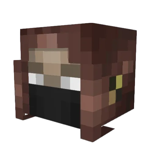 Mogvec Minecraft avatar head, 3D render
