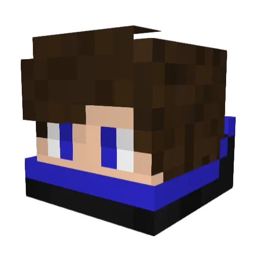 Mogyi_ Minecraft avatar head, 3D render