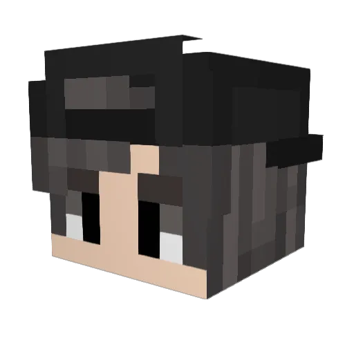 MohFr Minecraft avatar head, 3D render