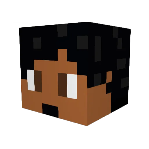 Moha727 Minecraft avatar head, 3D render
