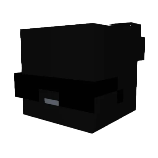 Moha_tchn Minecraft avatar head, 3D render