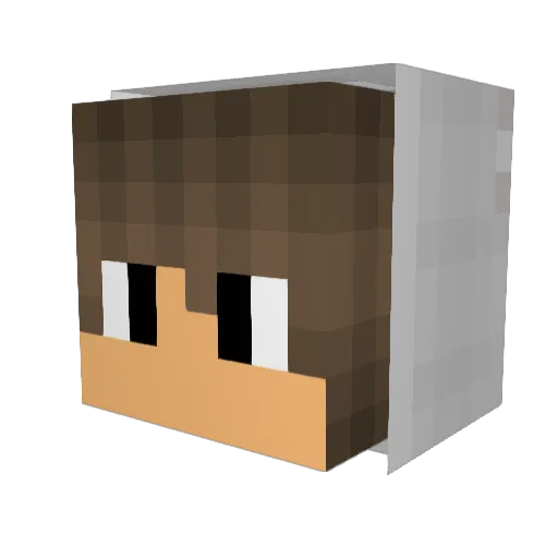 Mohamed3009 Minecraft avatar head, 3D render