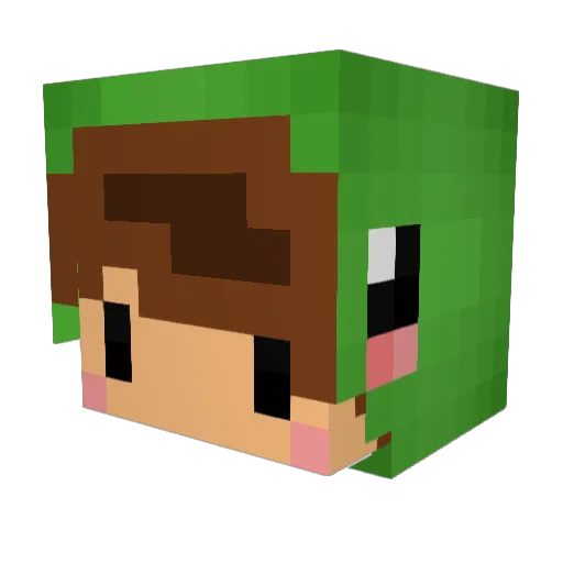 MohammedAbdul Minecraft avatar head, 3D render