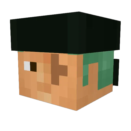 MohammedKH Minecraft avatar head, 3D render