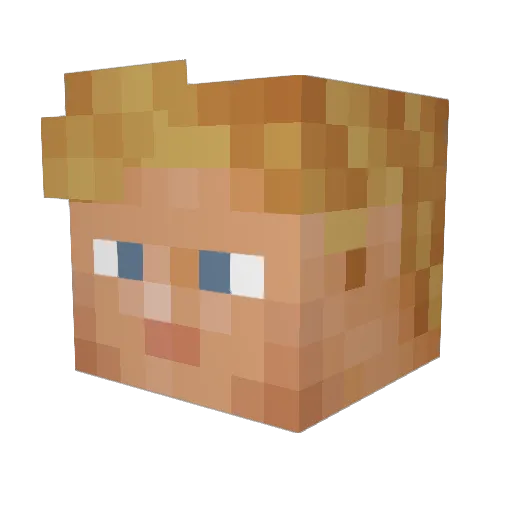 MohammedYB Minecraft avatar head, 3D render