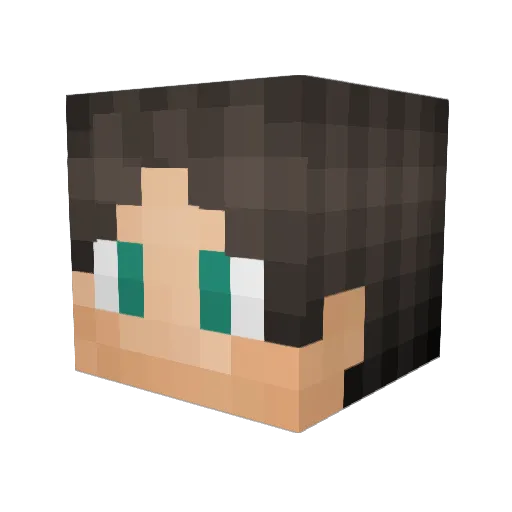 Mohammedoj Minecraft avatar head, 3D render