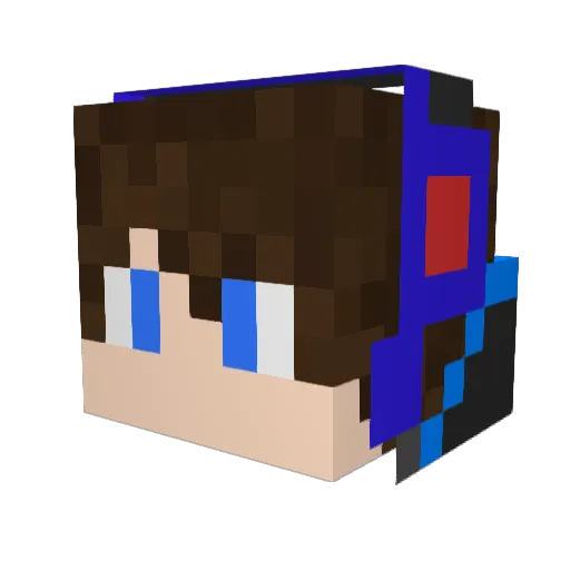 MohanadD Minecraft avatar head, 3D render
