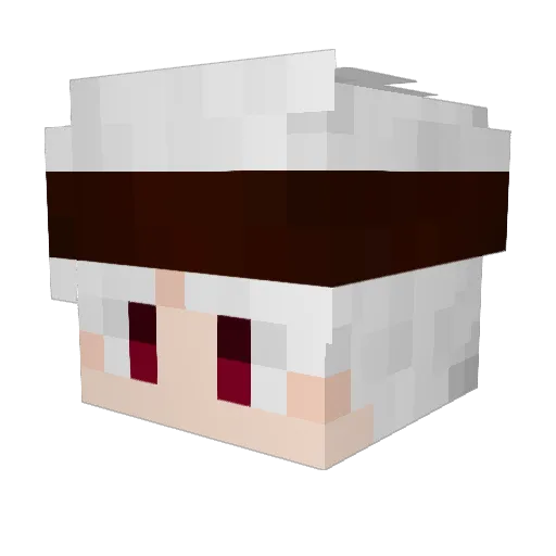 MohandFox_YT Minecraft avatar head, 3D render