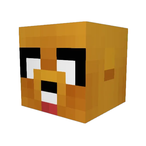 Mohanu30 Minecraft avatar head, 3D render