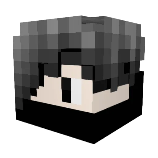 Moharagon Minecraft avatar head, 3D render