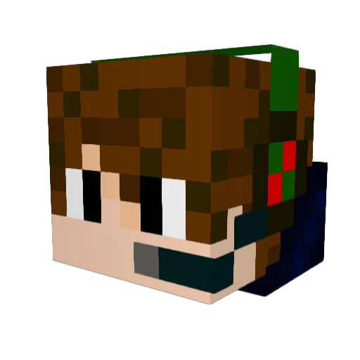 MohawkLukas Minecraft avatar head, 3D render