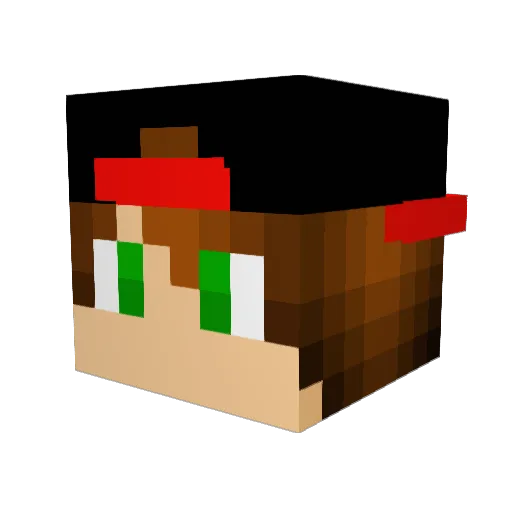 Mohawk_xix Minecraft avatar head, 3D render