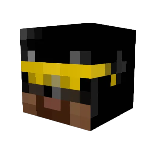 MohawkmaGandhi Minecraft avatar head, 3D render