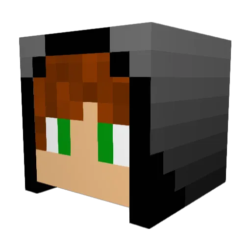 Mohawkman18 Minecraft avatar head, 3D render