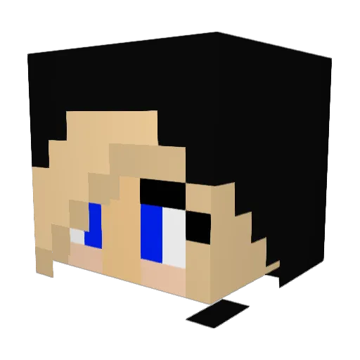 Mohawkson Minecraft avatar head, 3D render