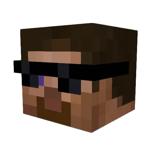 Mohdsbh Minecraft avatar head, 3D render