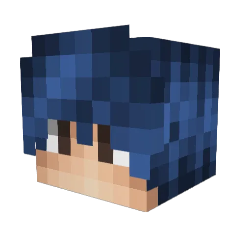 Moherius Minecraft avatar head, 3D render
