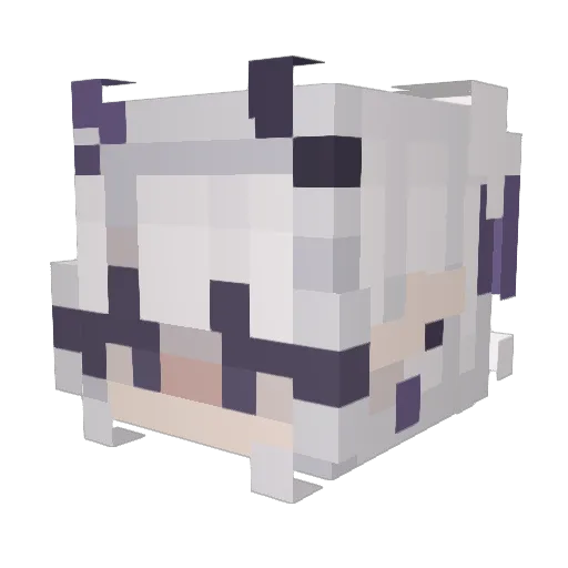 Mohiri Minecraft avatar head, 3D render