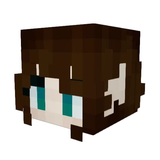 Mohisto Minecraft avatar head, 3D render