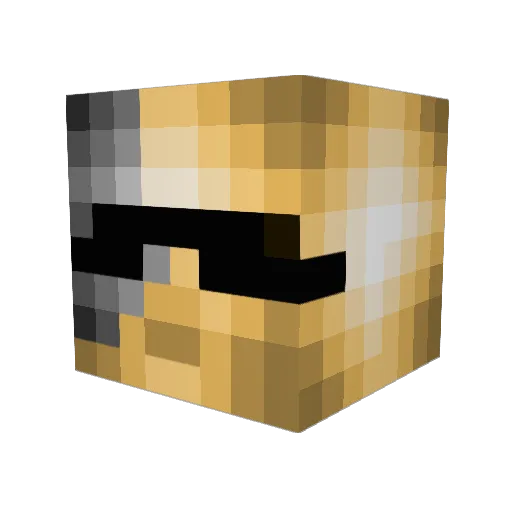 Mohlekipe Minecraft avatar head, 3D render