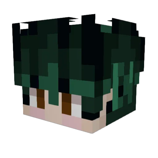 Mohmmde_HD Minecraft avatar head, 3D render