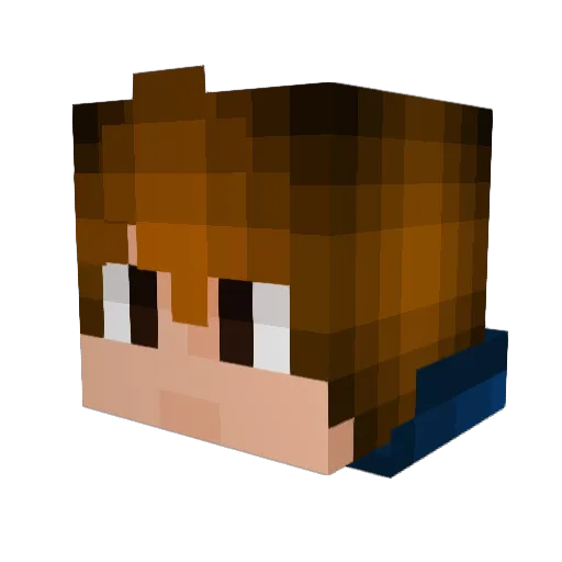 Mohmmdrani Minecraft avatar head, 3D render