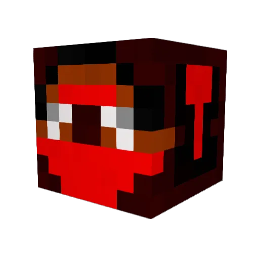Mohombi16 Minecraft avatar head, 3D render