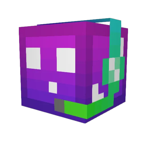 Mohorten Minecraft avatar head, 3D render