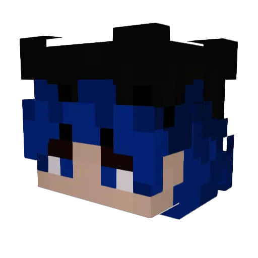 MoiD8 Minecraft avatar head, 3D render