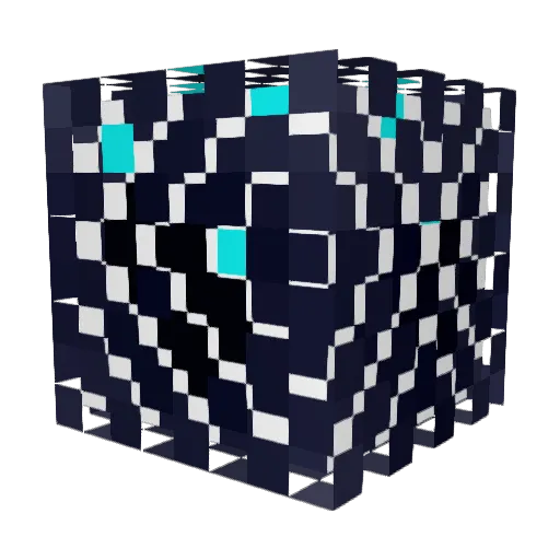MoiGiver Minecraft avatar head, 3D render