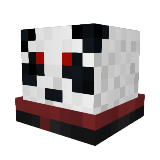 MoiTheChamp Minecraft avatar head, 3D render