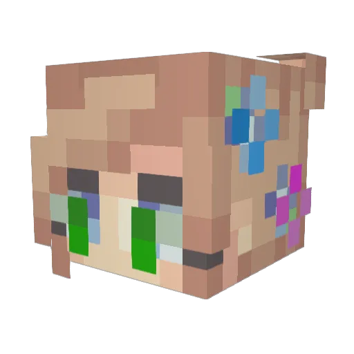 MoietyTX Minecraft avatar head, 3D render