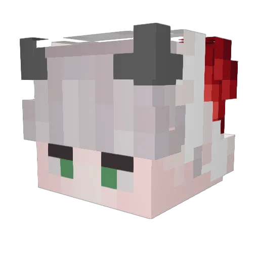 Moira79 Minecraft avatar head, 3D render
