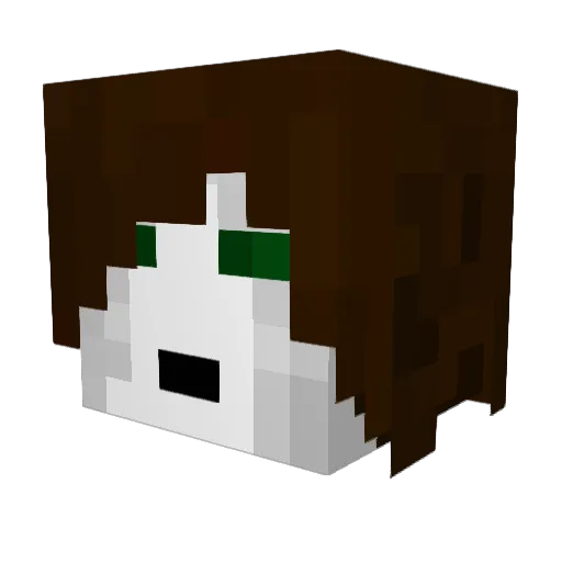 MoiraBurton Minecraft avatar head, 3D render