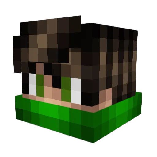 Moisee17 Minecraft avatar head, 3D render