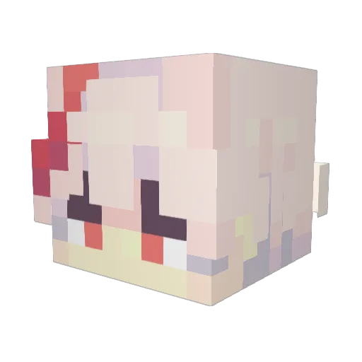 MoistAdderall Minecraft avatar head, 3D render