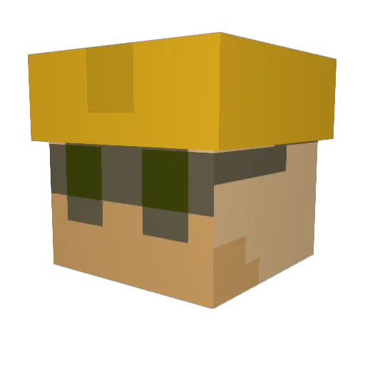 MoistBread25 Minecraft avatar head, 3D render