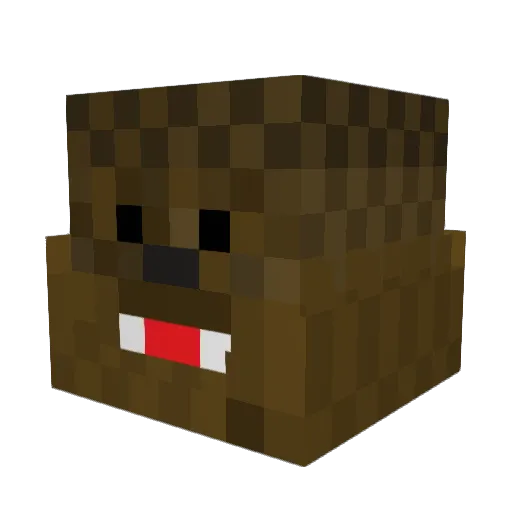 MoistBum Minecraft avatar head, 3D render