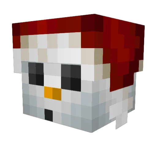 MoistCod Minecraft avatar head, 3D render