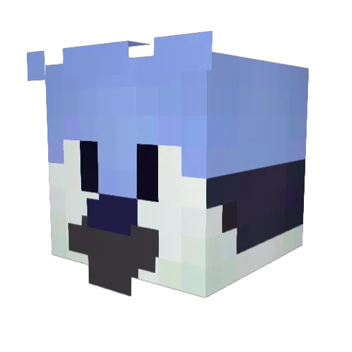 MoistGiraffe12 Minecraft avatar head, 3D render