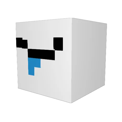 MoistLegend Minecraft avatar head, 3D render