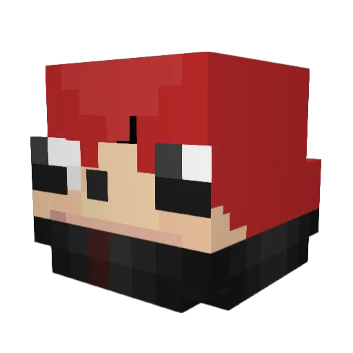 MoistPonyBoy Minecraft avatar head, 3D render