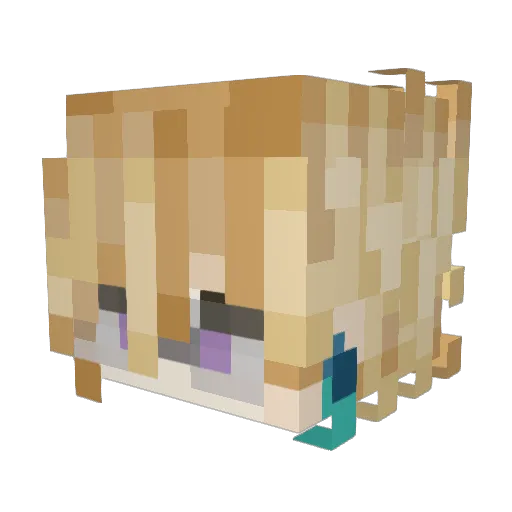 MoistRat69 Minecraft avatar head, 3D render