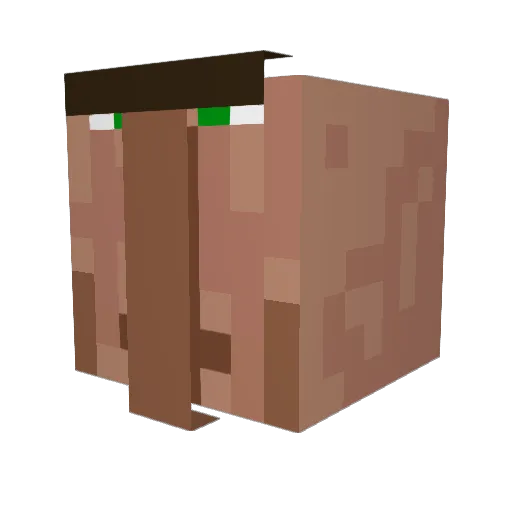 MoistSquink Minecraft avatar head, 3D render